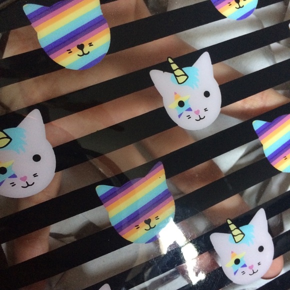 Betsey Johnson clear backpack unicorn kitty - Picture 5 of 7